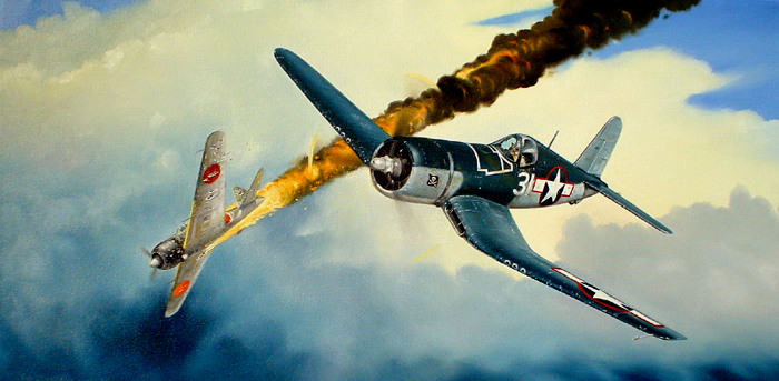 F4U Corsair  "First Kill for the Jolly Rogers"