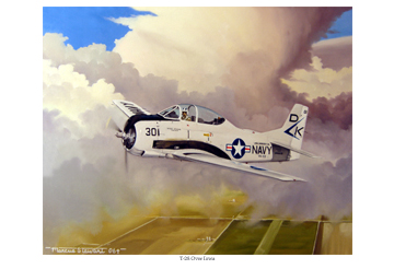 T-28 Over Iowa by Marc Stewart